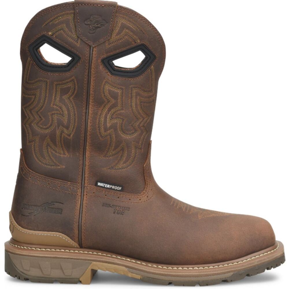 Phantom Rider Stanton Comp Toe Double-H Boots Dark Brown Size 8